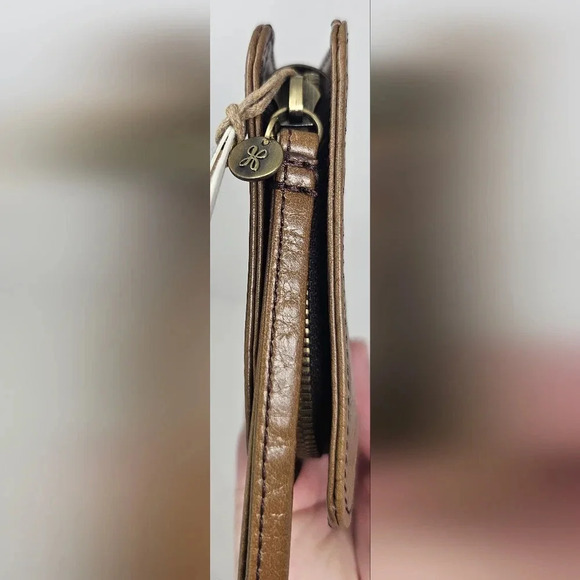 HOBO Vintage Hide Embossed Mink Leather Wristlet NWT $118 - Picture 6 of 16